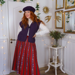 Dark Purple Handmade Waistcoat | M