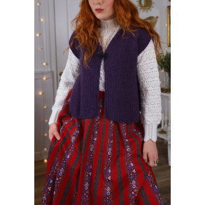 Dark Purple Handmade Waistcoat | M