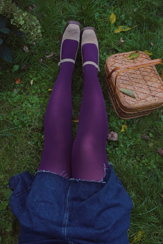 Dark Purple Tights 