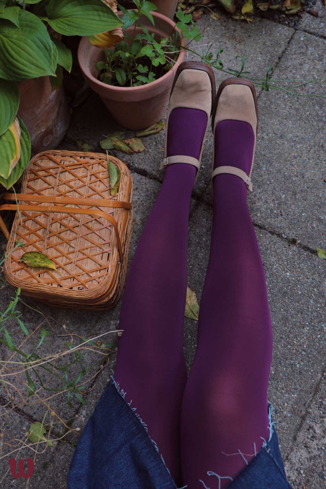 Dark Purple Tights 