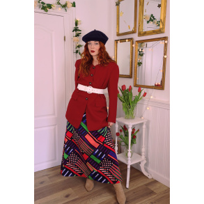 Dark Red Elegant Vintage Blazer | M/L