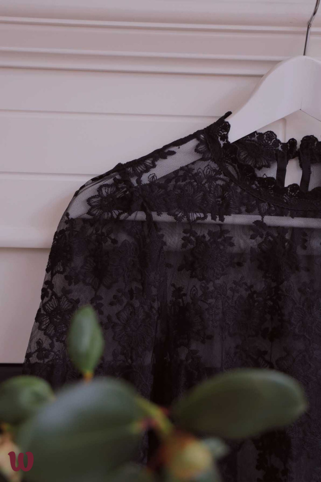 Delicate Lace Blouse | Black