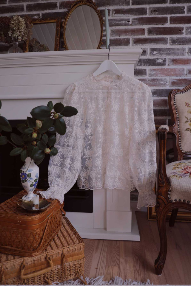 Delicate Lace Blouse | White