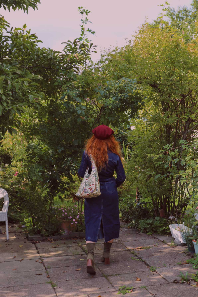 Dark Denim Midi Dress