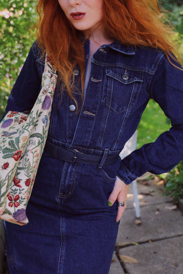 Dark Denim Midi Dress