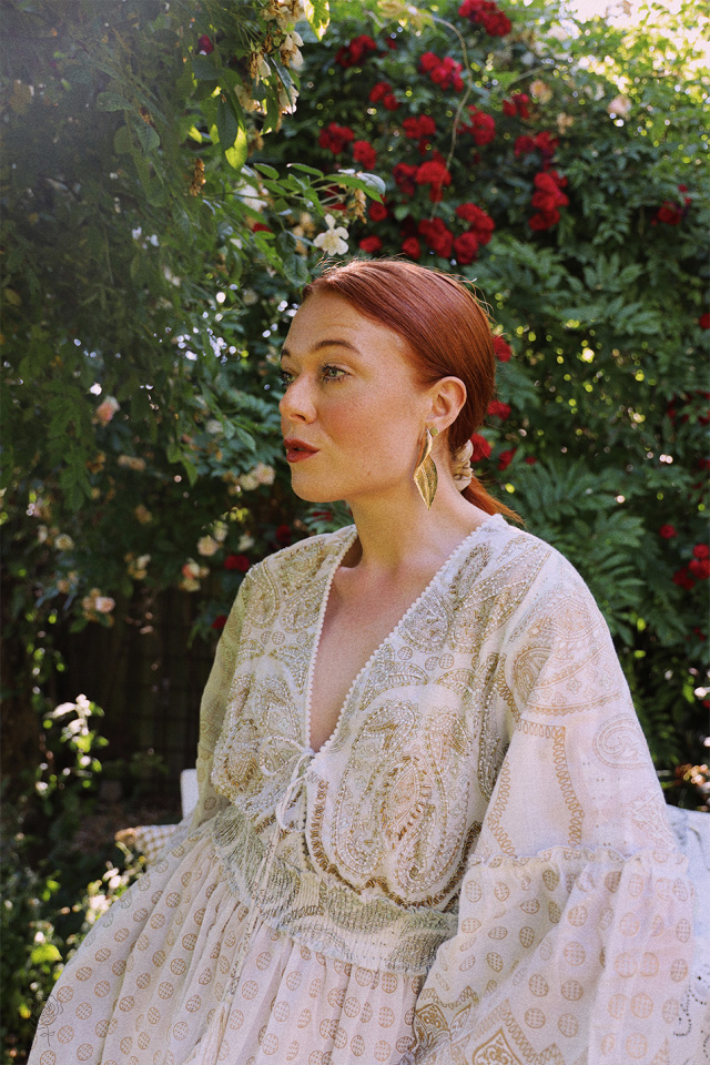 Dreamtide Golden Paisley Dress | S-L