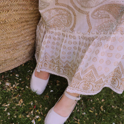 Dreamtide Golden Paisley Dress | S-L