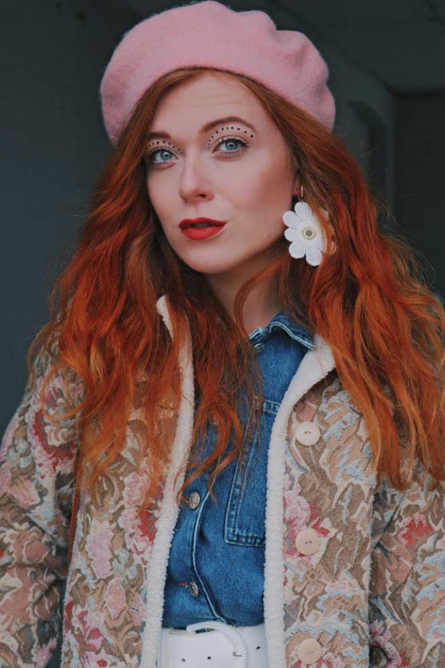 French Kiss Dusty Pink Beret 