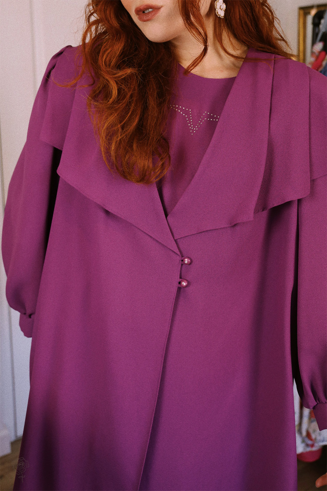 Dusty Plum 80's Vintage Set | XXL