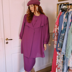 Dusty Plum 80's Vintage Set | XXL