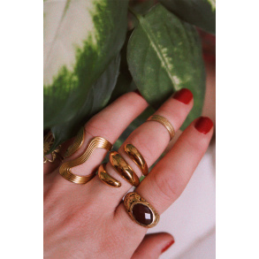 Good Vibe Spirals Ring 