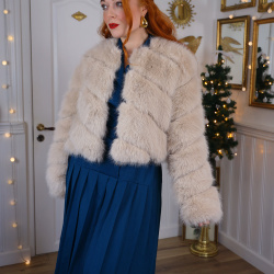 Elegant Dark Teal Vintage 80's Dress | M