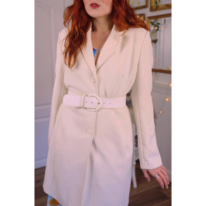 Elegant White Blazer Jacket | M