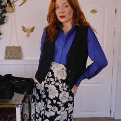 BATCH | Elegantly Blue Set w. Earrings | S/M