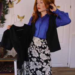 BATCH | Elegantly Blue Set w. Earrings | S/M