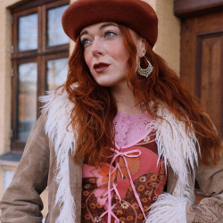 Elvira Brass Earrings