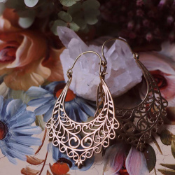 Elvira Brass Earrings