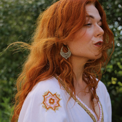 Elvira Brass Earrings
