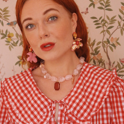 Enamel Flower Earrings 