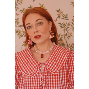 Enamel Flower Earrings 