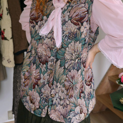 Floral Brocade Vintage Waistcoat | L