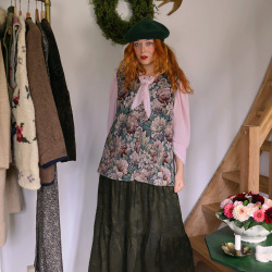 Floral Brocade Vintage Waistcoat | L