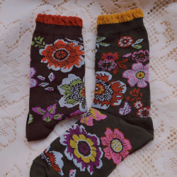 Retro Flower Socks