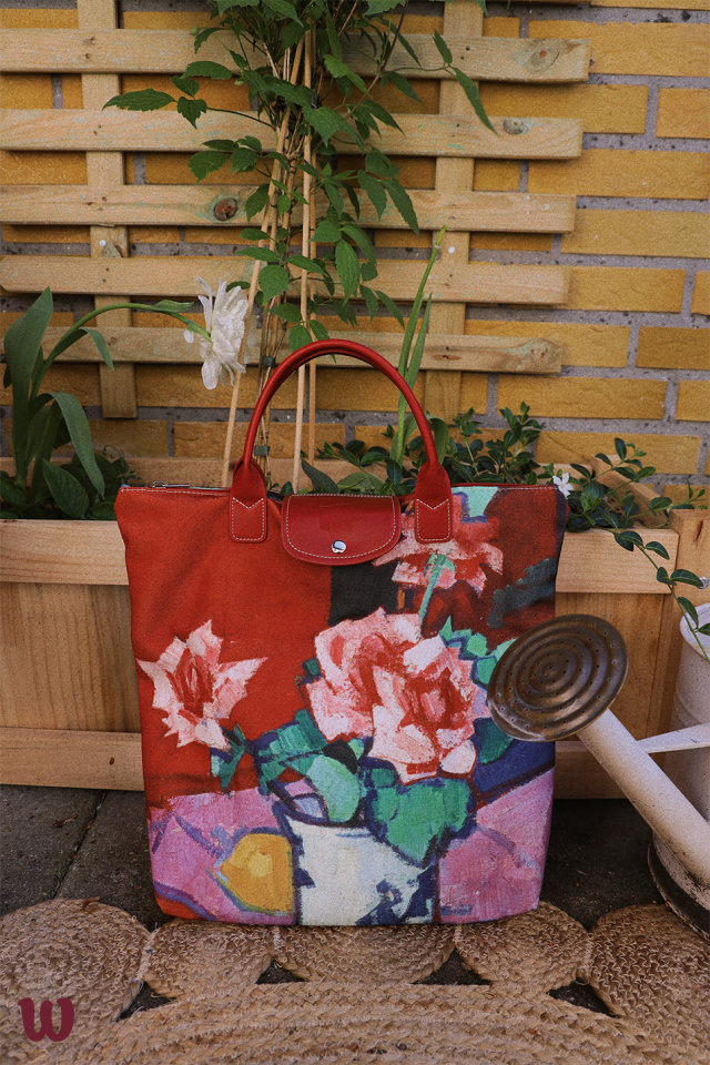 Pink Rose | Foldaway Art Bag