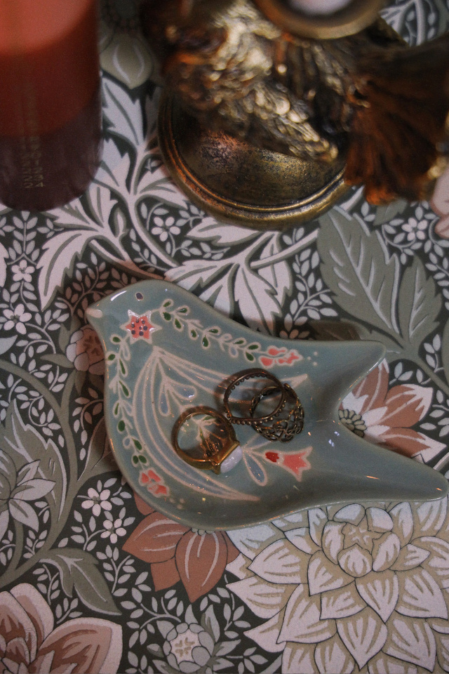 Folkart Bird Tray 