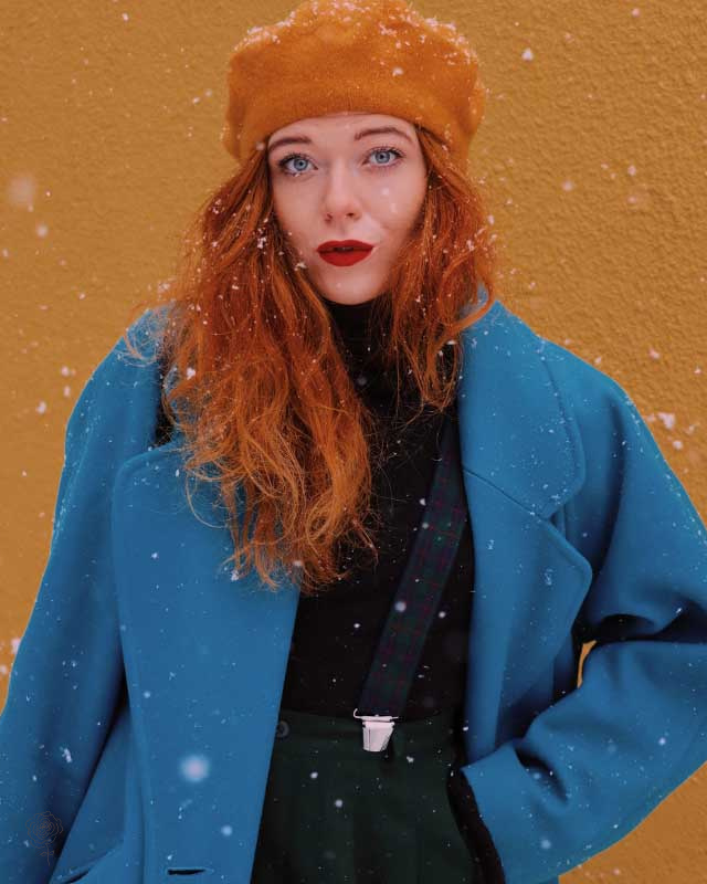 French Kiss Mustard Beret 