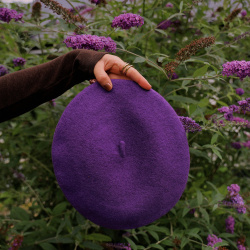 French Kiss Purple Beret 