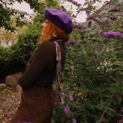 French Kiss Purple Beret 
