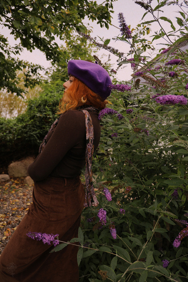 French Kiss Purple Beret 