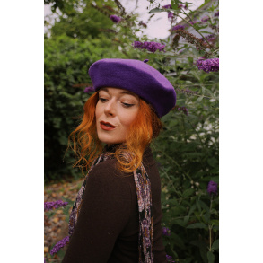 French Kiss Purple Beret 