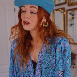 French Kiss Turquoise Beret 