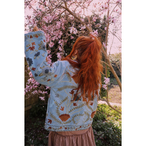 Frosty Floral Velvet Jacket | S-L