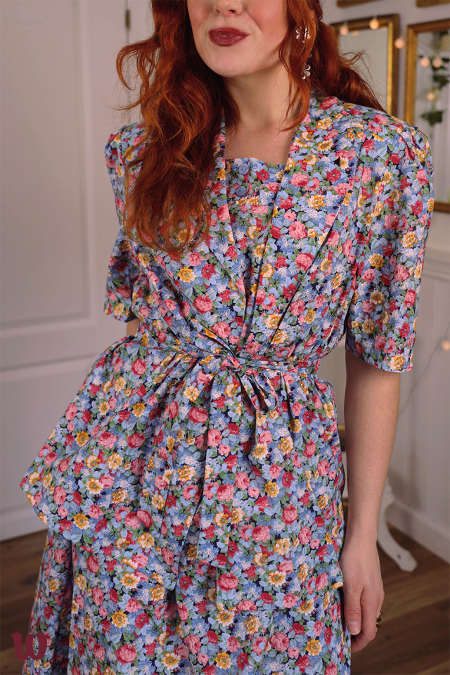 Fun Floral Vintage Set | Dress &amp; Blazer