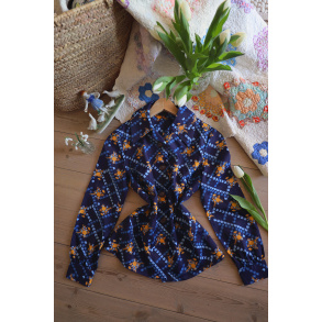 Funky Pattern Vintage Blouse | S