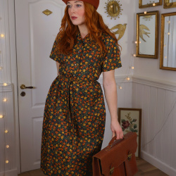 Funky Floral 70's Mini Dress | S/M