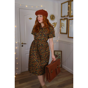 Funky Floral 70's Mini Dress | S/M