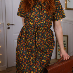 Funky Floral 70's Mini Dress | S/M