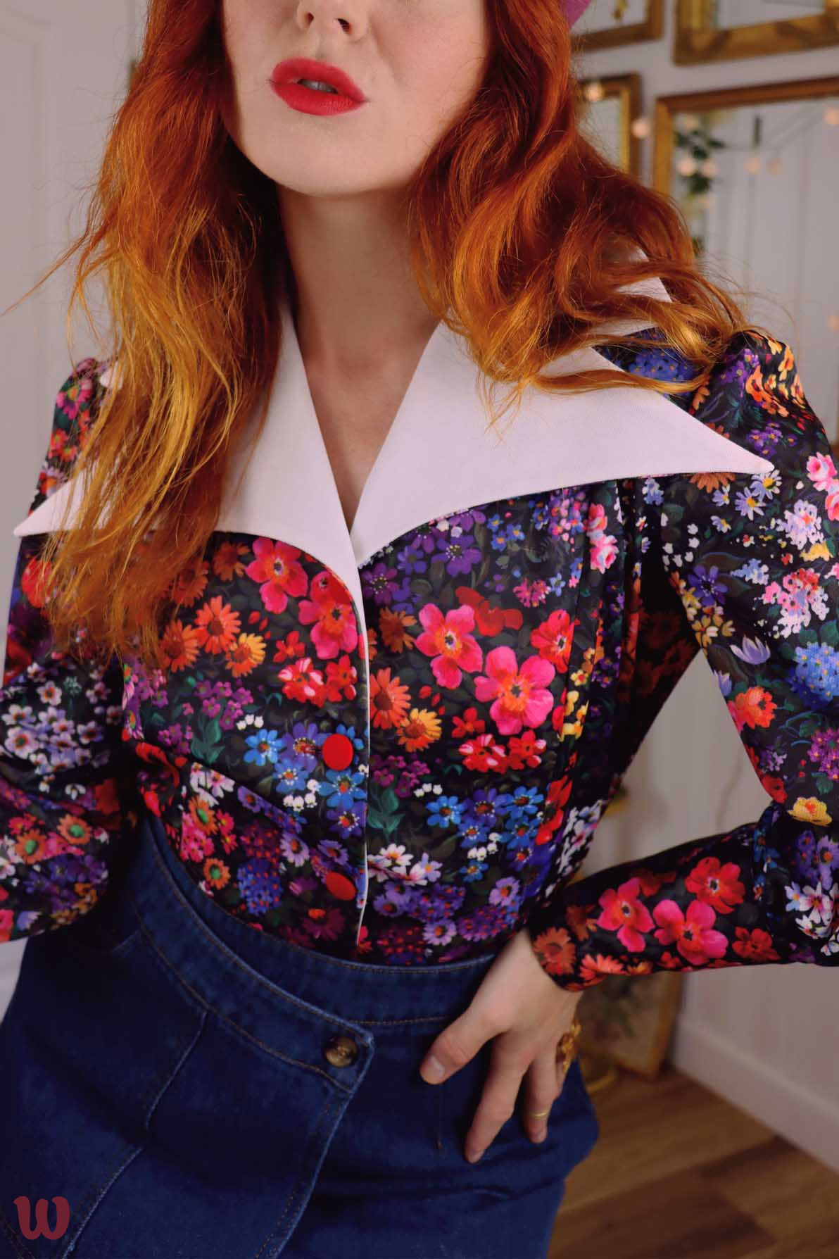 Funky Floral Vintage Blazer L Catalog Bohemian Wonders