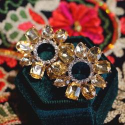 Glass Flowers | Gold &amp; Silver