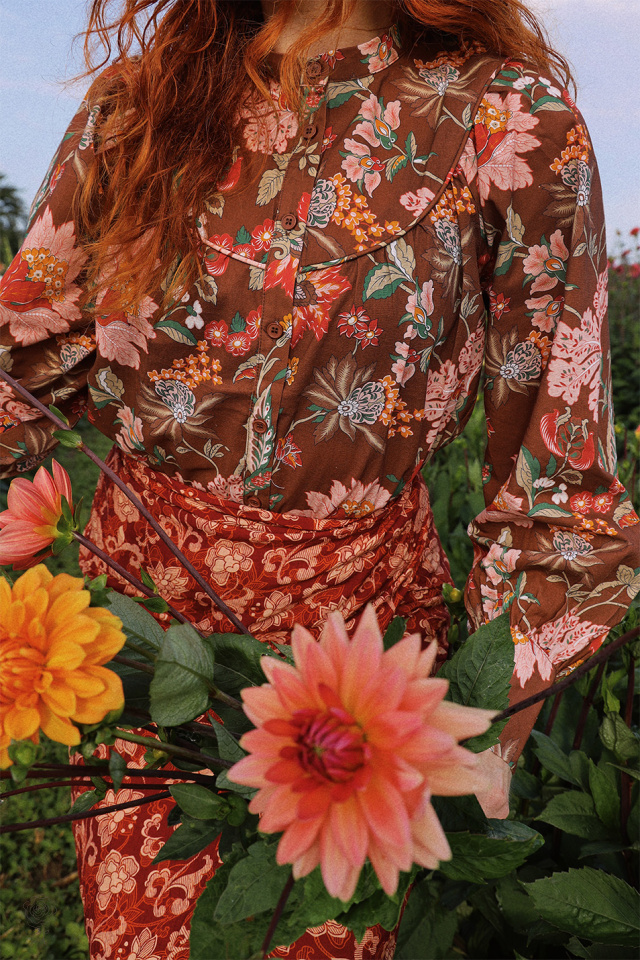 Golden Hour Floral Blouse 