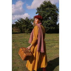 Golden Yellow Thick Vintage Gown | S