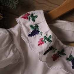 Grape Embroidered Vintage Top | S/M