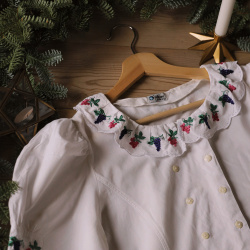 Grape Embroidered Vintage Top | S/M