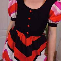 Graphical Lollipop 70's Maxi Dress | XXS