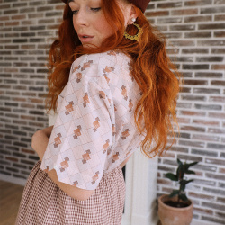 Graphical Vintage Mens Shirt | L