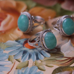 Greek Ocean Silver Ring 